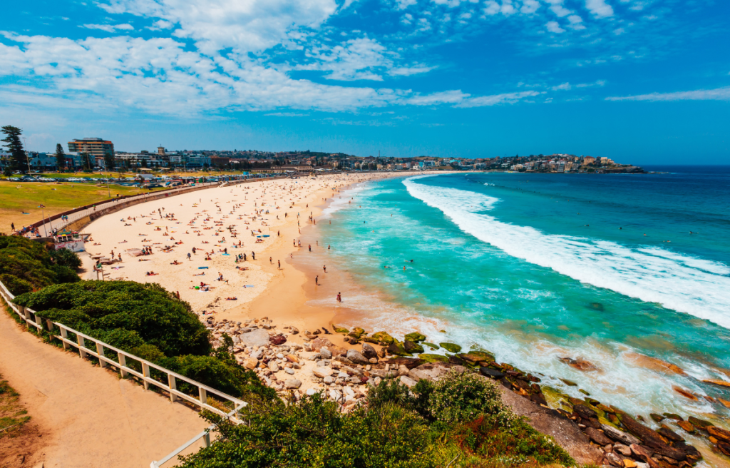 Bondi Beach in Sydney, New South Wales, Australia: By Ali Reza.
